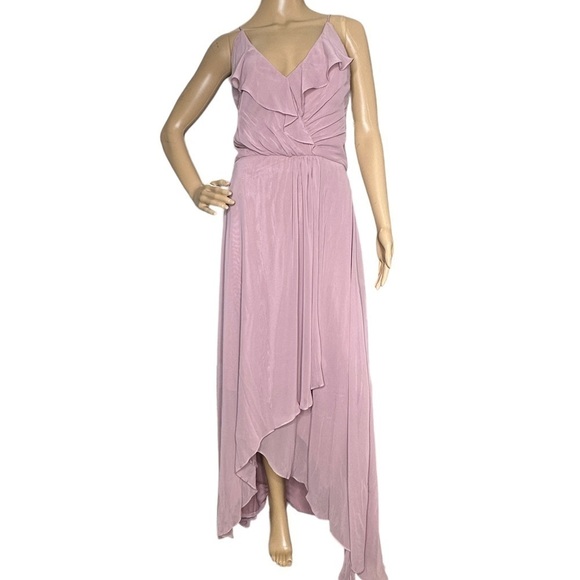Jenny Packham dusty rose high low ruffle bridesmaid dress NWT 12 - Picture 3 of 8